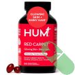 HUM Red Carpet beauty capsules for skin glow, elasticity, and daily radiance support dietary supplement.
