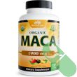 NaturaLife Labs Organic Maca Root 1900mg 150 vegan capsules bottle