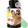 Jadee Natural Boost for Him herbal supplement bottle with 90 veggie capsules