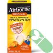 "Side view of Airborne 32 count Vitamin C Chewable Tablets bottle"


