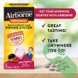 "Airborne Immune Support Berry Chewable Tablets 32 count bottle with tablets visible"

