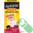 "Airborne 1000mg Vitamin C Immune Support Chewable Tablets 32 count berry flavor bottle front view"

