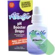 "AlkaLife pH Booster Drops 1.25 oz bottle with label showing essential minerals"

