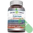 "Top view of Amazing Formulas Calcium with Vitamin D3 Supplement 220 Softgels bottle"

