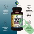 "Close-up of Amazing Herbs Black Seed Oil softgels showing smooth gelatin capsules"

