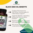 "Supplement facts label on Amazing Herbs Black Seed Oil 1250mg softgels bottle"


