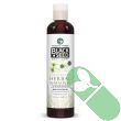 "Close-up of Amazing Herbs Black Seed Shampoo bottle with black seed oil text"

