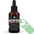 "Bottle and dropper of Amazing Herbs Yohimbe Express Liquid Extract with clear liquid"

