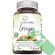 "Top view of Amazing India Ginger 500 mg veggie capsules bottle cap"

