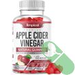 Amplicell Apple Cider Vinegar Natural Gummies 60 count bottle with red and white label showing apple and immunity icons.

