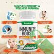 Close-up of Amplicell Immunity Boost capsules – elderberry and zinc formula for immune health

