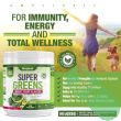 Amplicell Super Greens Extract Formula with spirulina chlorella spinach blend