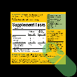 Supplement facts label showing Ashwagandha 150 mg per gummy with nutritional info


