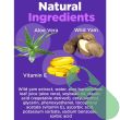 Close-up of label on At Last Naturals Menopause Relief Wild Yam Cream with Vitamin E


