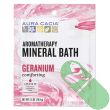 "Natural mineral bath salts blended with essential oils by Aura Cacia"

