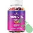 Bottle of Belive sugar-free probiotic gummies showing natural colors and ingredients

