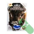 A single Buffalo 9000 Male Enhancement Pill, promising time, size, and stamina improvements for men's sexual health.