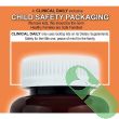 "Clinical Daily Blood Circulation herbal supplement, 90 capsules for circulatory support in clear bottle view."

