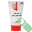 "Front view of Derma E Anti-Wrinkle Scrub 4 oz tube highlighting glycolic acid and vitamin A benefits"

