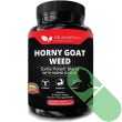 Dr. Martin's Horny Goat Weed supplement bottle and capsules arranged on table, emphasizing energy and vitality support

