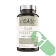 "Earthen Saw Palmetto 1500mg supplement bottle front view"


