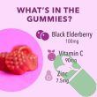Elderberry and zinc gummies for health enhancement