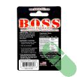 BOSS pill package emphasizing energy and endurance benefits, ideal for boosting male stamina in the bedroom.