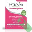 "Estroven Pre-Menopause Relief – Packaging Display with Herbal Ingredients"

