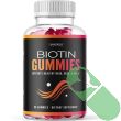 "Two peach flavored gummies from Havasu Biotin for hair and nail health"

