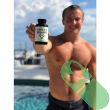 "Ingredients panel on Havasu Horny Goat Weed bottle listing Epimedium, maca, and tongkat ali for energy support"

