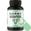 "Havasu Horny Goat Weed 1000mg capsules bottle with ram logo for extra strength energy and stamina boost"


