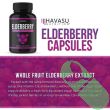 Serving suggestion and suggested use text for Havasu Elderberry Capsules.
