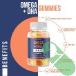 Infographic highlighting benefits of Havasu Omega Gummies for heart, brain, and immune health.