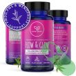 "Packaging of Herb Krave Flow and Glow emphasizing vegan and non-GMO certifications"

