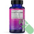 "Herb Krave Flow and Glow capsules displayed next to bottle for size reference"

