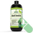 "Herbal Secrets Black Seed Oil 16 oz cold pressed bottle front label for respiratory health"

