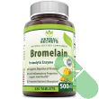 "Ingredients label on Herbal Secrets Bromelain supplement bottle"

