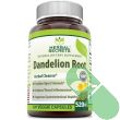 "Side view of Herbal Secrets Dandelion Root 120 veggie capsules bottle"

