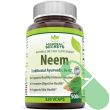 "Herbal Secrets Neem 500 mg 120 veggie capsules bottle front label"

