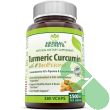 "Herbal Secrets Turmeric Curcumin Bioperine 1500mg 180 veggie capsules bottle front label"


