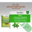 Herbion Naturals Mint Flavored Cough Drops supplement facts panel with ingredient details

