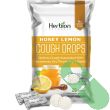 Herbion Naturals Honey Lemon Flavored Cough Drops supplement facts panel with ingredient details


