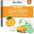Side view of Herbion Naturals cough drops bag with usage instructions visible

