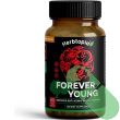 "Herbtopia Anti-Aging Vitality Capsules bottle, non-GMO beauty support formula"


