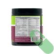 hum raw beauty powder container with green lid and nutrition info