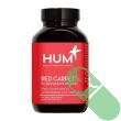"Hum Red Carpet softgels bottle for glowing skin and shiny hair support, 60 count"

