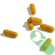Ingredients list with turmeric, green tea, and lutein on Hum Turn Back Time capsule bottle.

