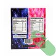 Humpin Hippies Blue Razz male and Strawberry female gummy packets