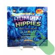 Humpin Hippies Blu Razz Gummies back packaging showing supplement facts and ingredients