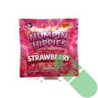 Humpin Hippies Strawberry Gummies back label with supplement facts and ingredients